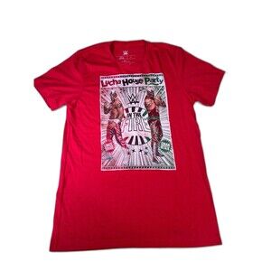 WWE Lucha House Party "In the Fire" T-Shirt medium red
